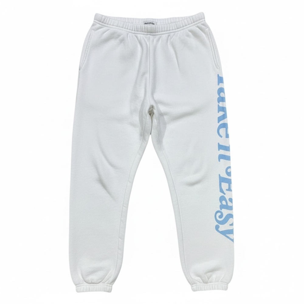 Spiritual Gangster White Easy Perfect Terry Sweatpants